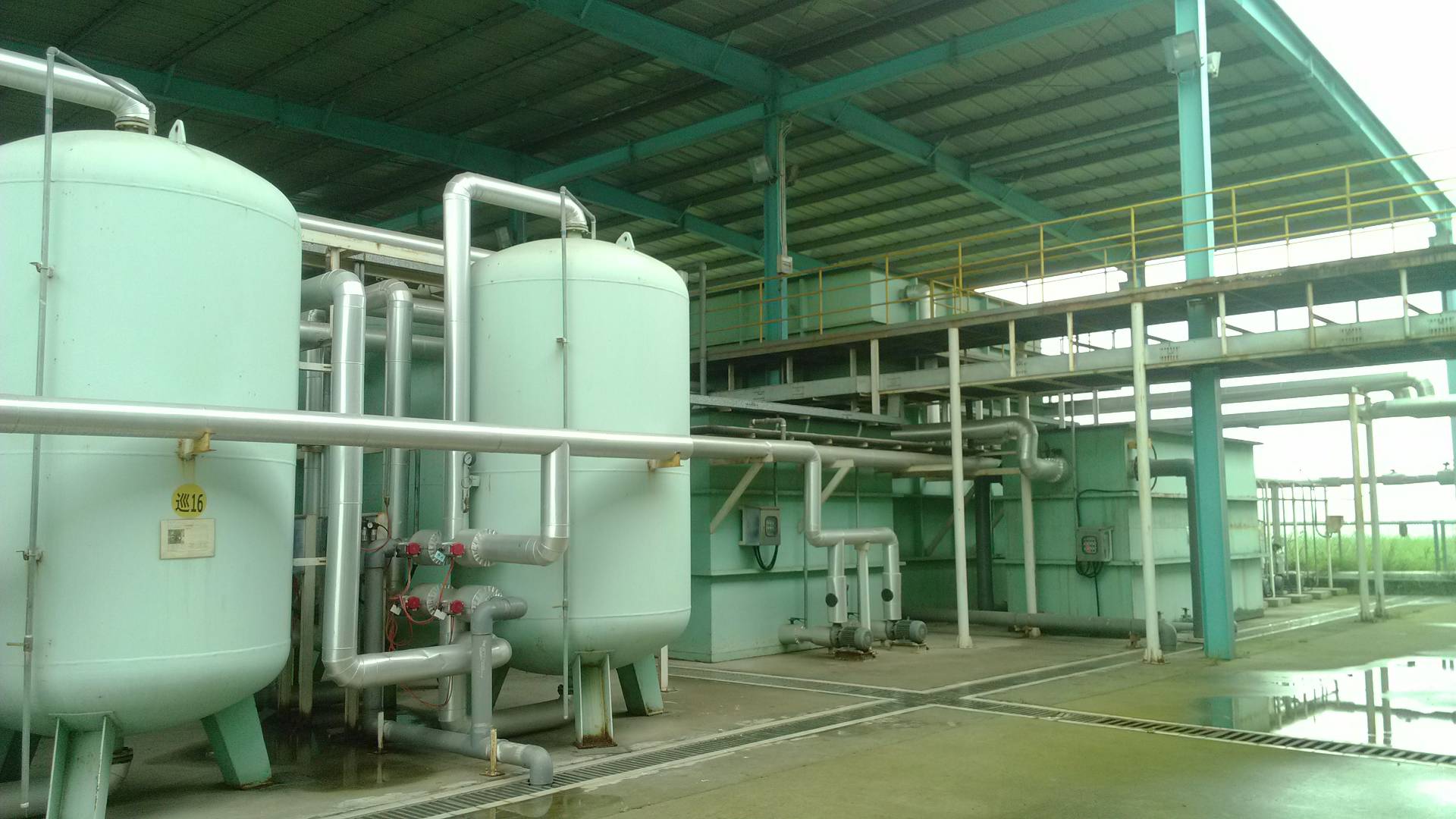 电镀废水处理现场